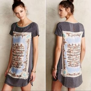 Maeve Anthropologie Around town Silk Tee Dress. S
